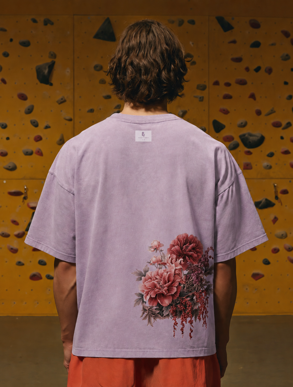 Garden Tee — Lavender Peony